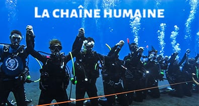 CHAINE HUMAINE SOUS-MARINE LE DEFI REUNIONNAIS