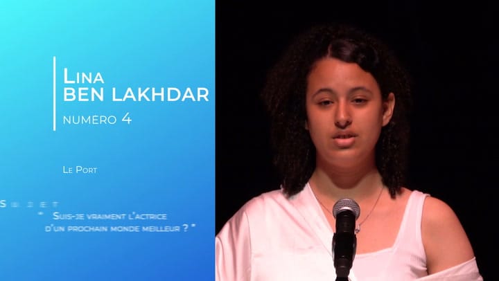 Concours départemental d'éloquence des collégiens 2024 - Lina BEN LAKHDAR