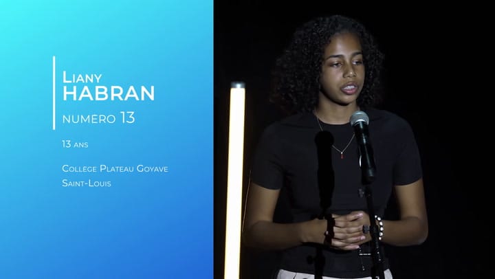Concours départemental d'éloquence des collégiens 2024/2025 - Liany HABRAN, candidate numéro 13