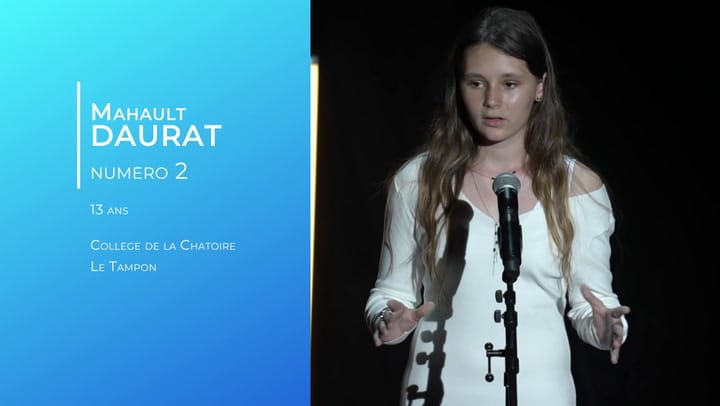 Concours départemental d'éloquence des collégiens 2024/2025 - Mahault DAURAT