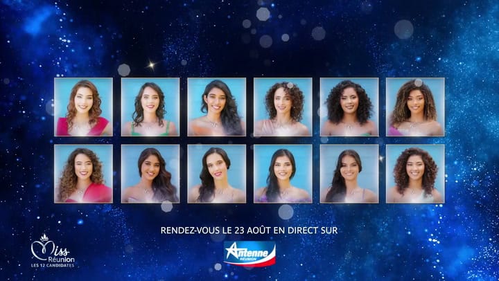 MISS REUNION, LES 12 CANDIDATES - Vendredi 13 Juin 2025