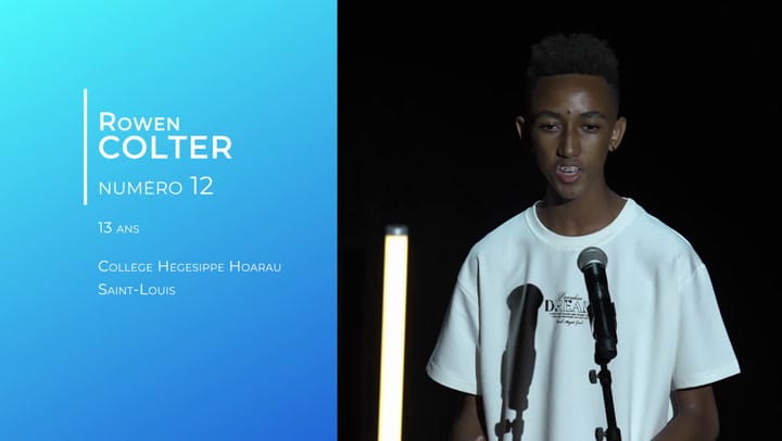 Concours départemental d'éloquence des collégiens 2024/2025 - Roen COLTER, candidat numéro 12
